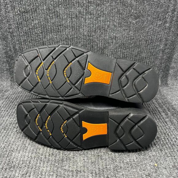 Ariat Sierra Square Steel Toe Western Boots Black Leather Cowboy Mens 8.5 D - Picture 7 of 9